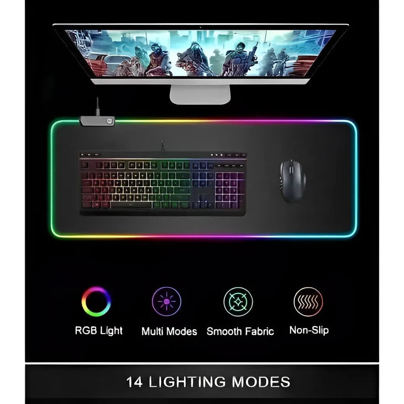 Mouse Pad Gamer RGB Blaze