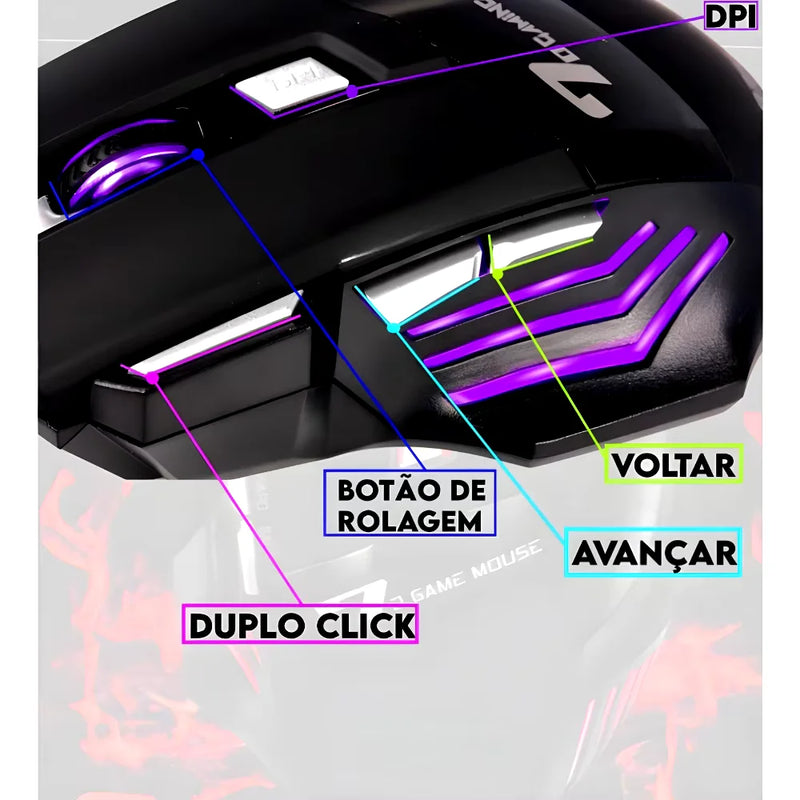 Mouse Gamer X7 Blaze