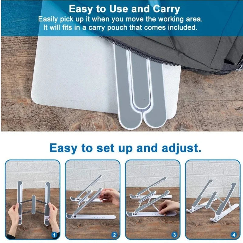 Apoio Conforto Portátil: Seu Notebook na Posição Certa, Onde Quiser!